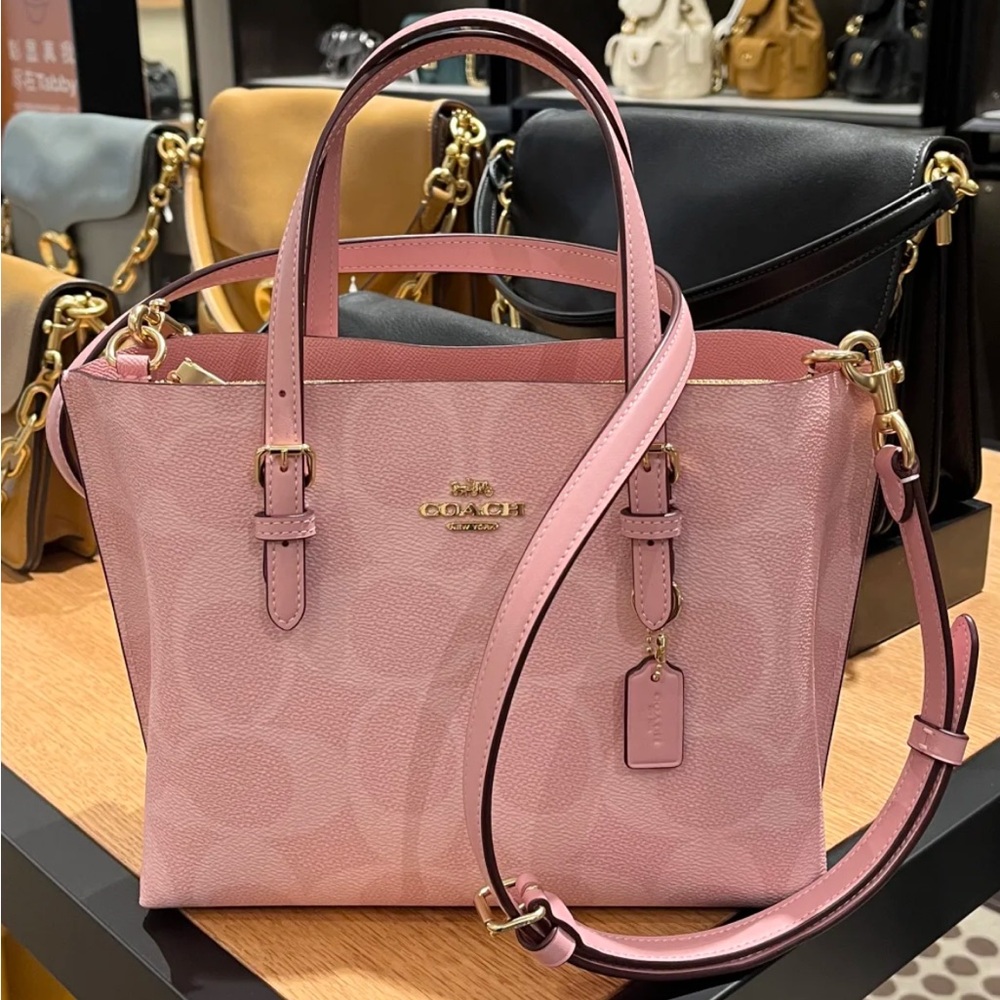 Sold ❌Coach Mollie Tote 25 Powder Pink NWT - Picture 7 of 8